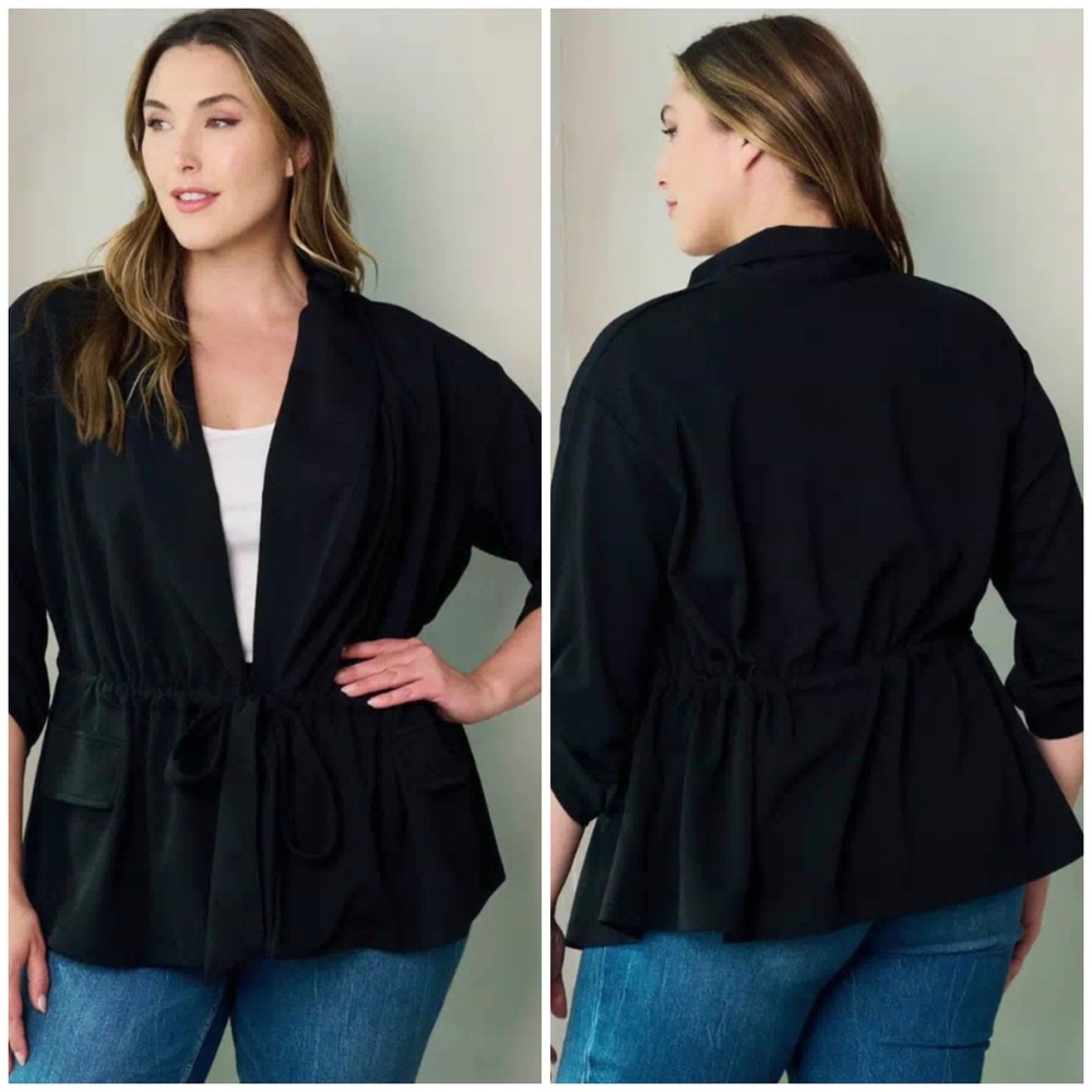 Black blazer top
